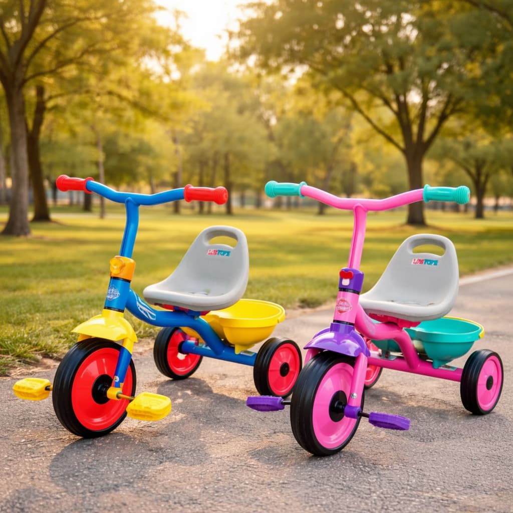 Triciclo Infantil 3 Rodas Com Pedal Cesto Menino ou Menina Até 30kg Resistente Seguro