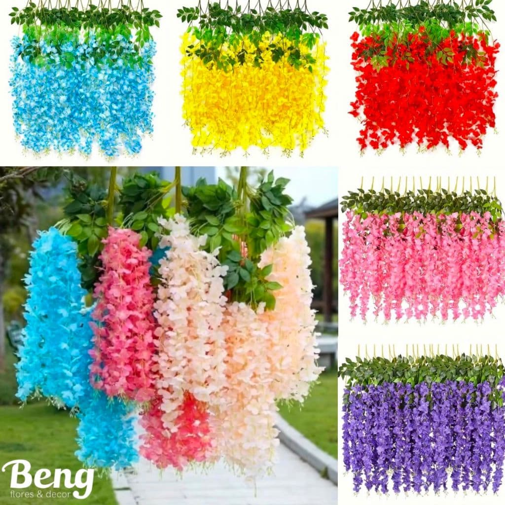 24 Pendente Planta Cerejeira Artificial Decoração Casa Buffet Casamento Galhos Toque Real -A-524