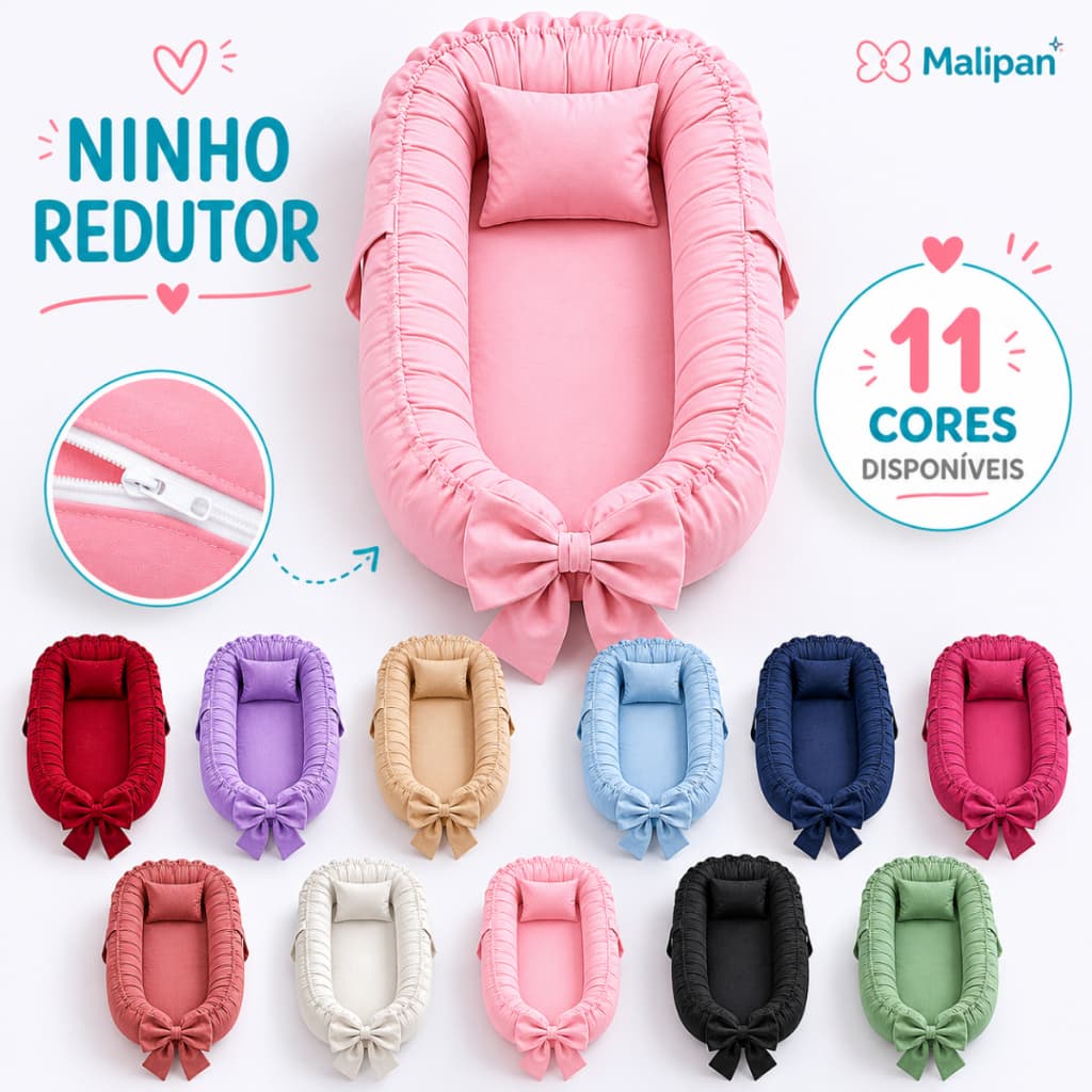 Ninho Bebê Redutor Para Berço estampas menino menina Promoção