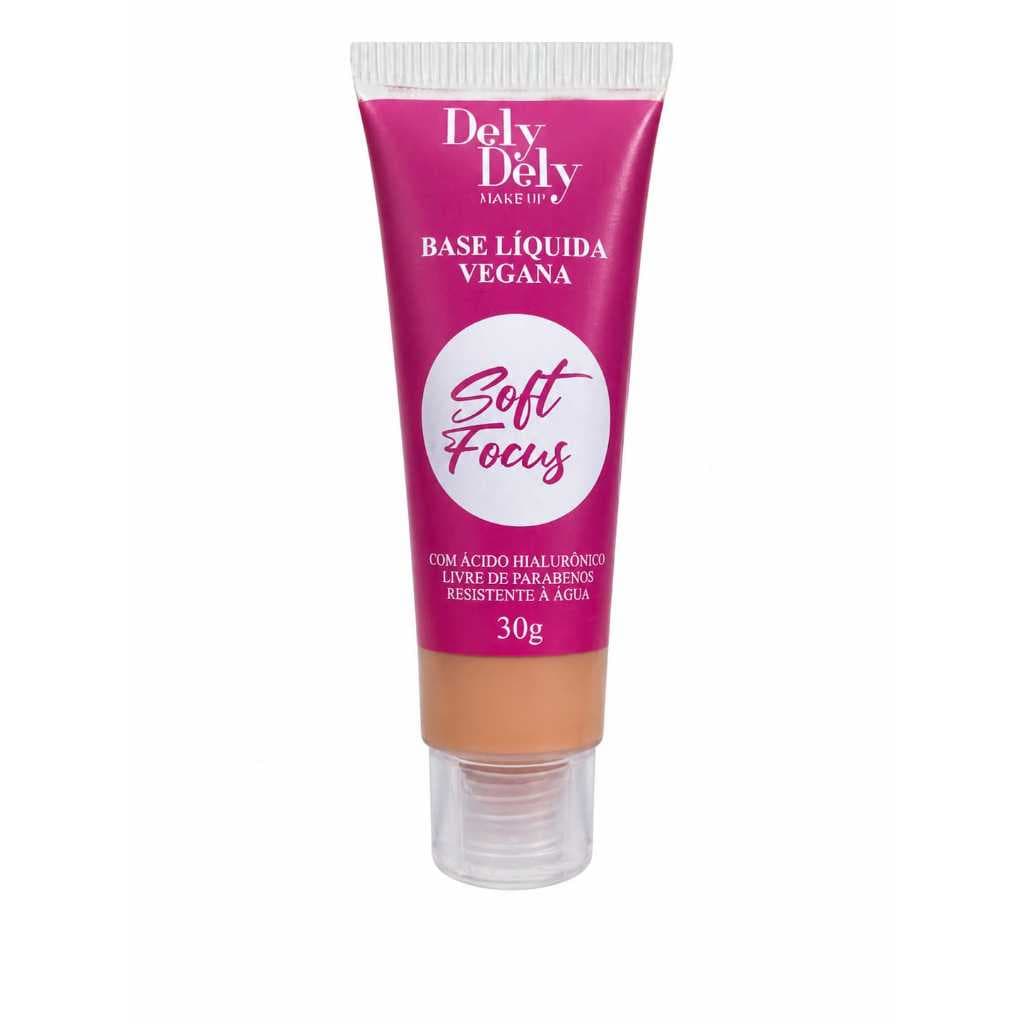 Dely Dely/base liquida vegana/resistente agua/contem 30 g/com acido hialurônico