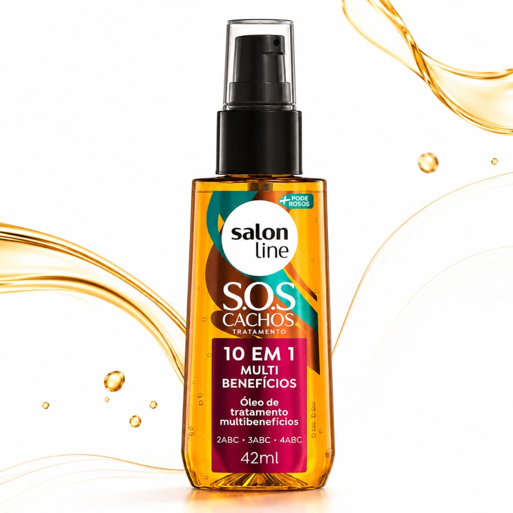 Óleo Multibenefícios 42ml 10 em 1 Salon Line SOS Tratamento Para Cachos