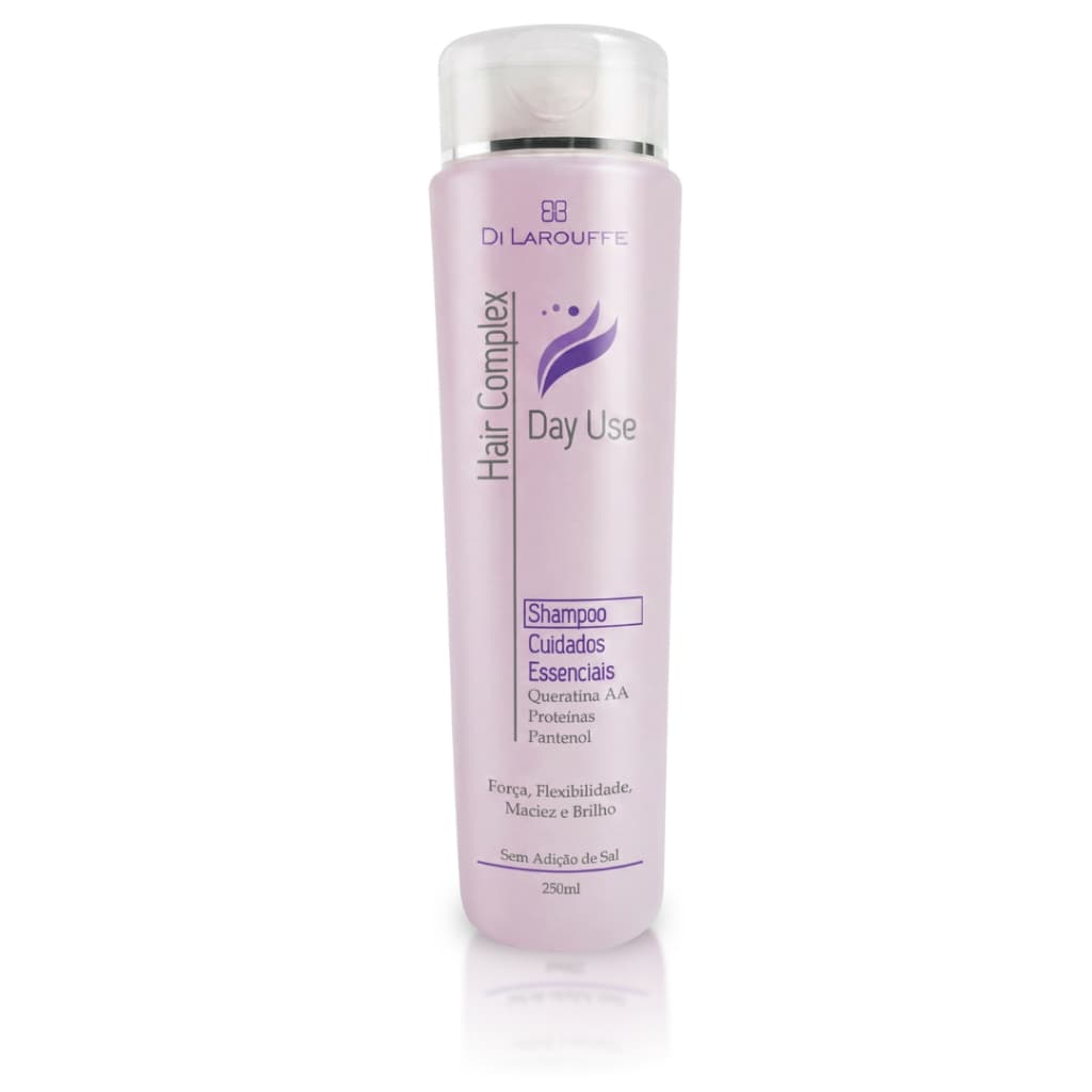 Di Larouffe Shampoo Cuidados Essenciais Hair Complex -Day Use (uso diário) - 250ml - Força Flexibilidade Maciez e Brilho