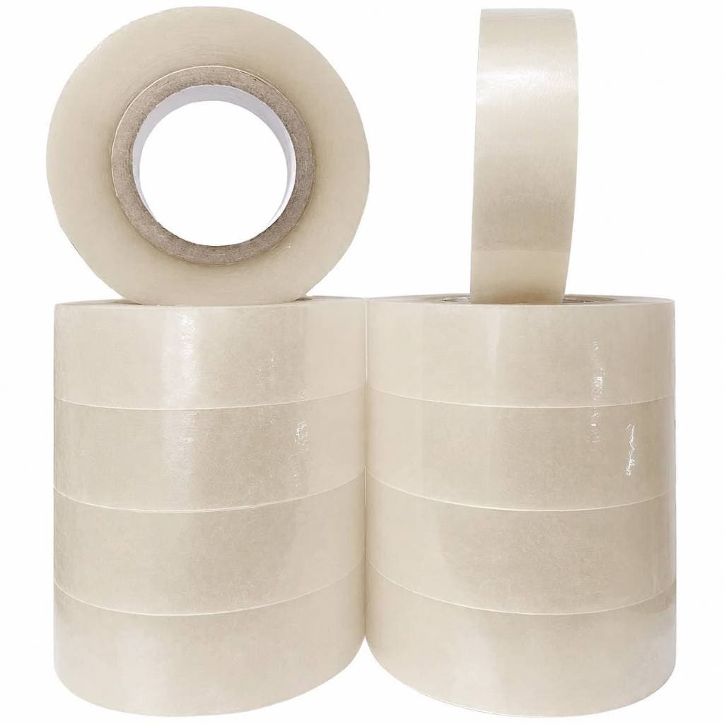 Kit 5 Fitas Adesivas Transparentes 45mm x 100m Alta Resistência Para Embalagens e Caixas