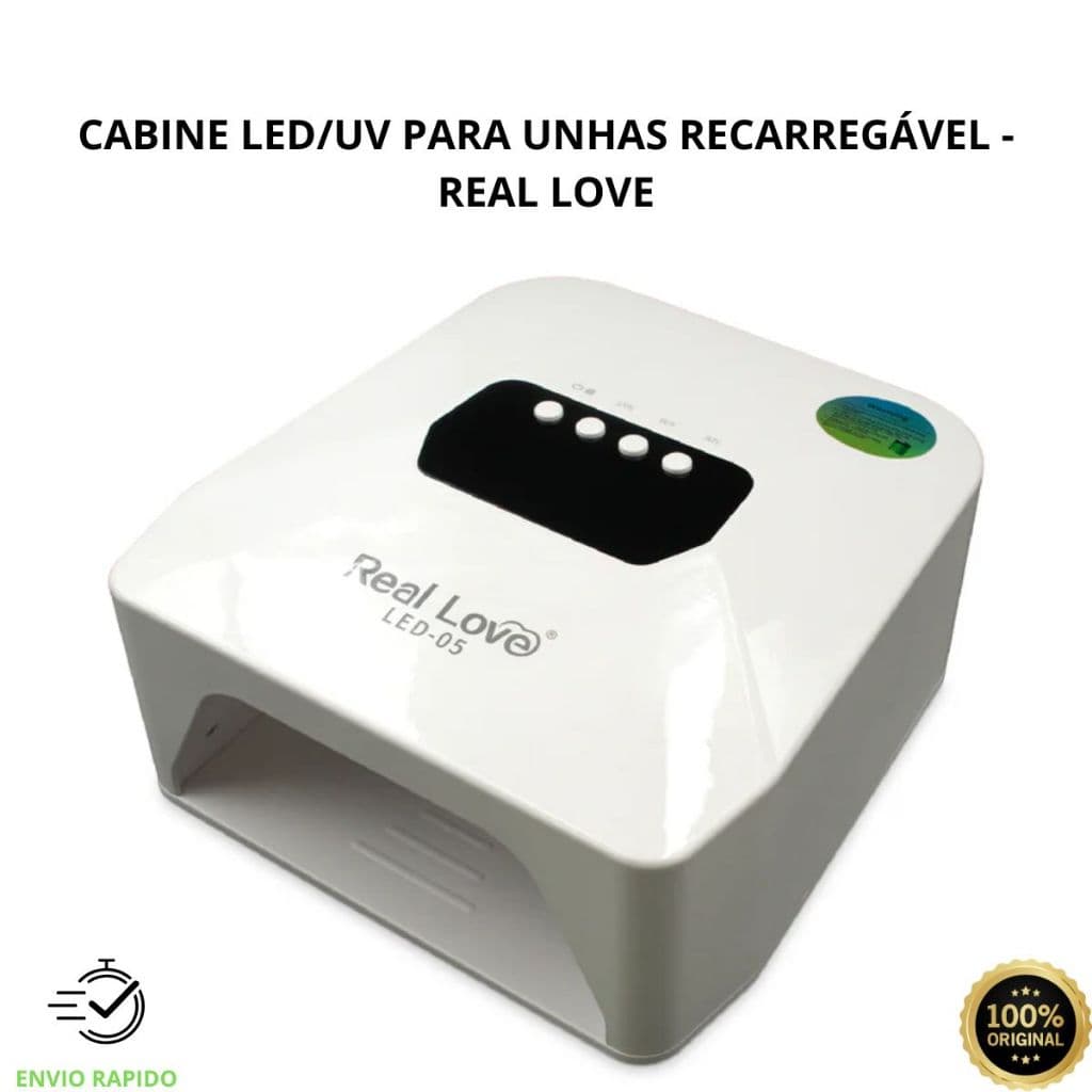 Cabine LED UV para Unhas Secagem Rápida e Profissional- Real Love