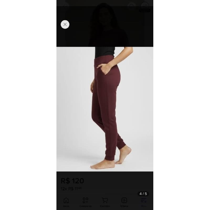 Calça moletom feminina flanelada grossa
