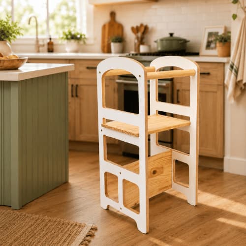 Torre Aprendizagem Montessoriana 4x1 Mesinha Cadeirão Cod.7181 Criança