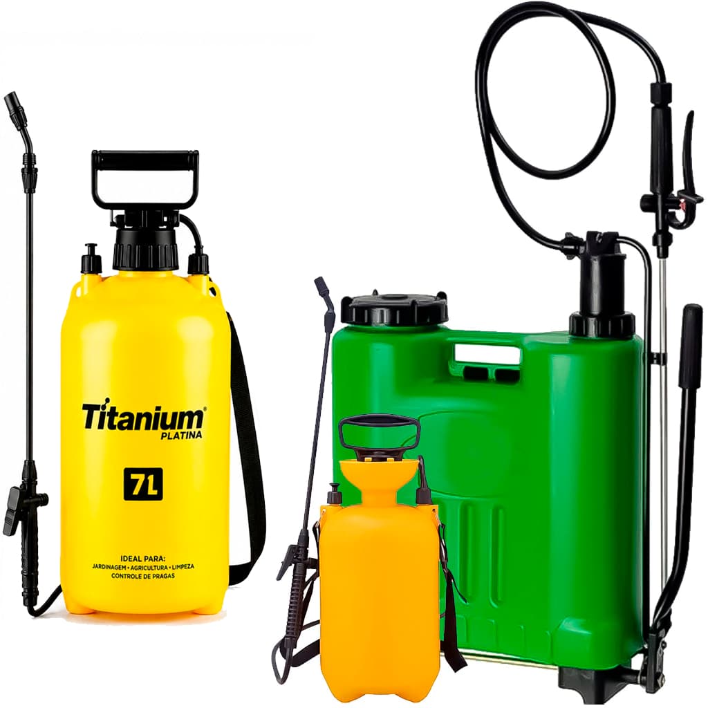 Pulverizador Borrifador Manual 5 - 7 - 20 Litros Alta Pressão Jardim Horta Para Uso Geral A Escolha