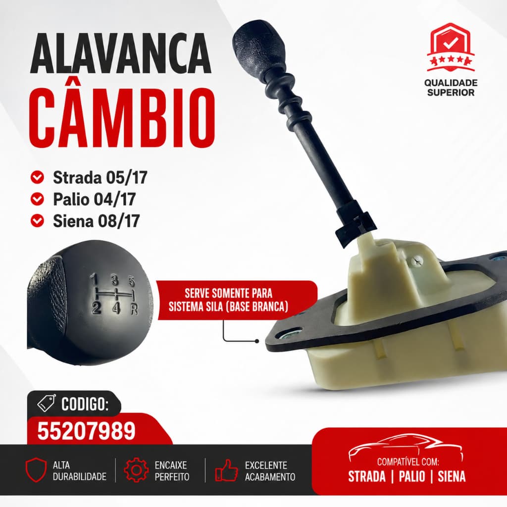 Alavanca Câmbio | Palio 04/17 Weekend 13/20 Siena 08/17 Strada 05/17