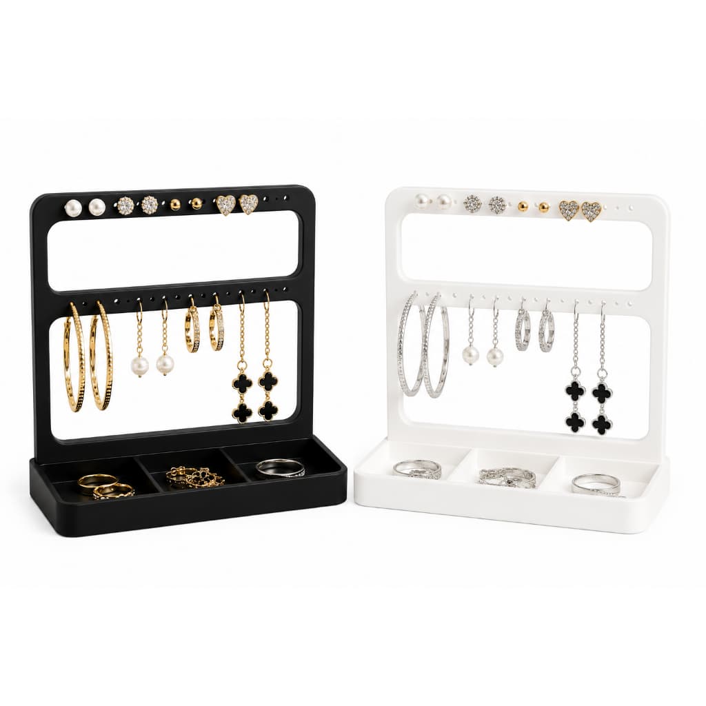 Mini Porta/Suporte para Joias Organizador de Brincos e Anéis Decorativo