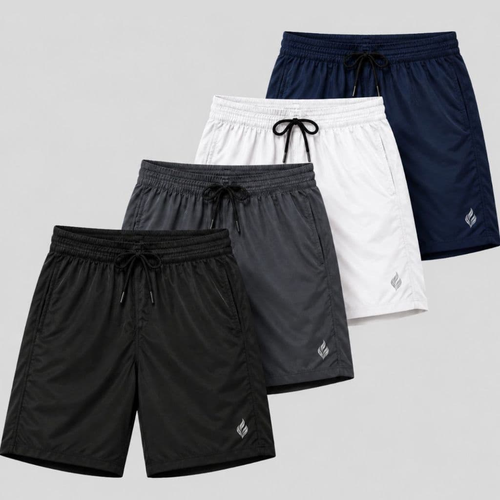 Kit 4 Shorts Tactel Masculino Dry Fit Bermudas Masculinas Elastano Praia Mauricinho Academia Liso