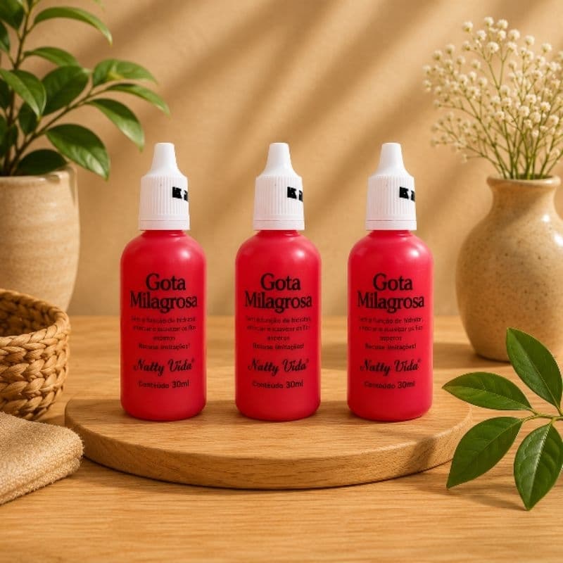 Kit 3 Gota Milagrosa Natty Vida 30ml