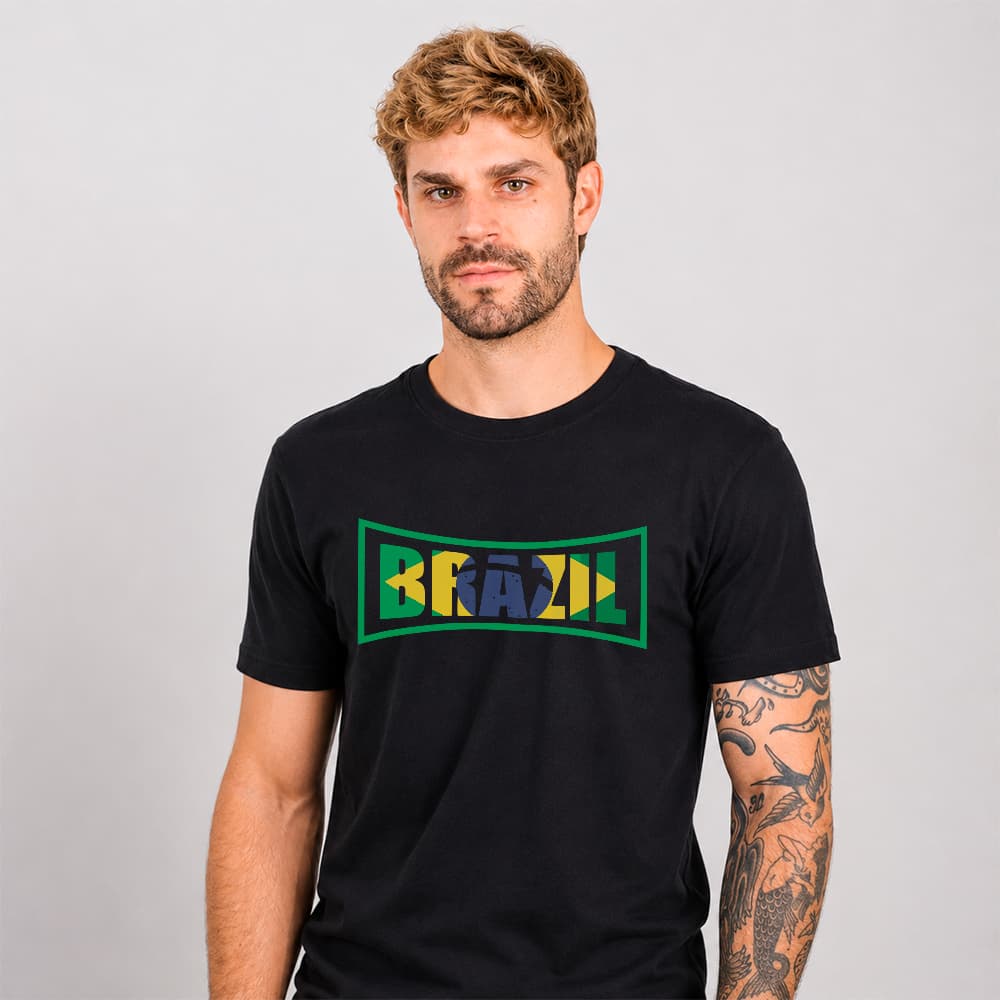 Camiseta Básica Brasil Streetwear Patriótica Torcedor Unissex