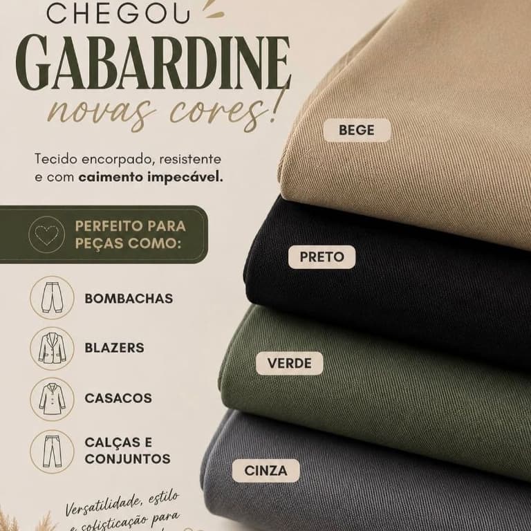 Tecido Gabardine Premium por metro 1m x 1,50m – O Favorito para Jalecos e Fardamentos, alta qualidade ,preços de Atacado