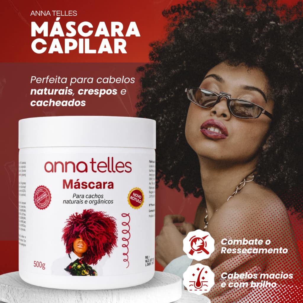 Máscara Para Cachos Anna Telles 500g