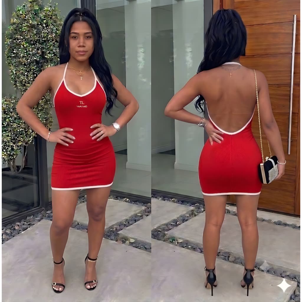 Vestido Feminino Curto Elegante Tubinho Festa Tomara Caia Midi Colado Suplex Verão Inverno Natal