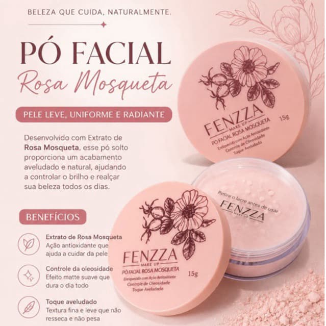 Pó Facial Rosa Mosqueta Fenzza