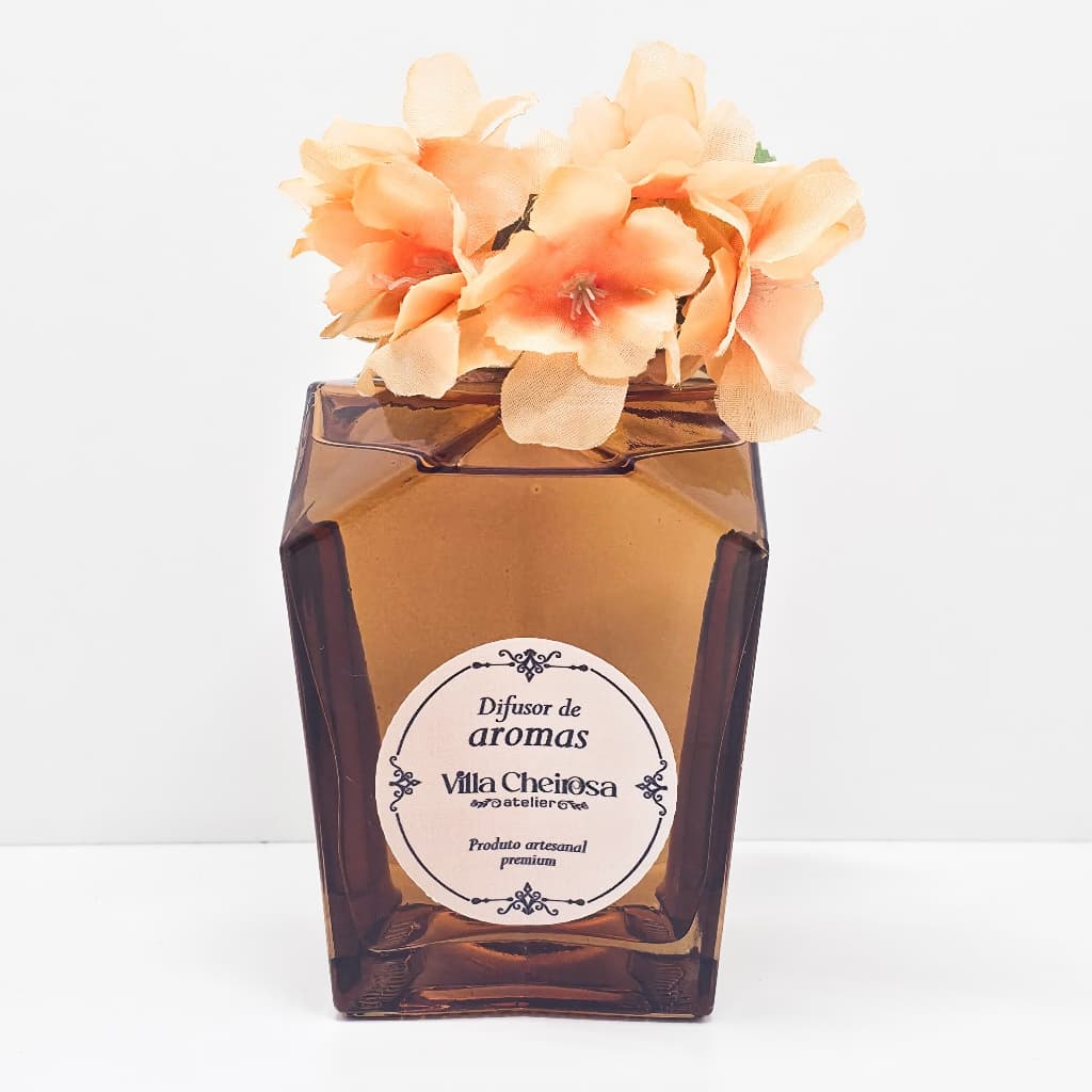 Difusor de Aromas / Ambiente Floral Gold - 250 ml - Artesanal Exclusivo - Villa Cheirosa