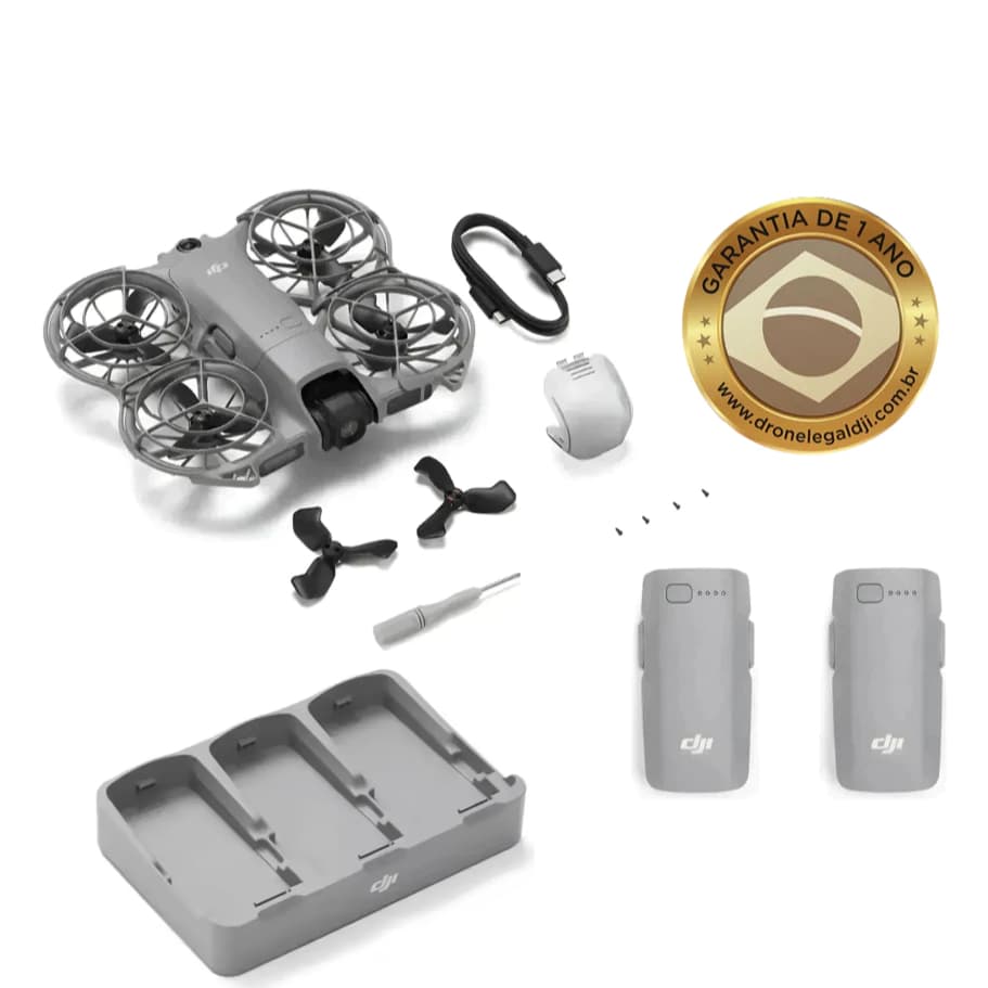 Drone Dji Neo 2 Standard (sem Controle) C/ 2 Baterias + hub, original, novo, versão Br, com NFe