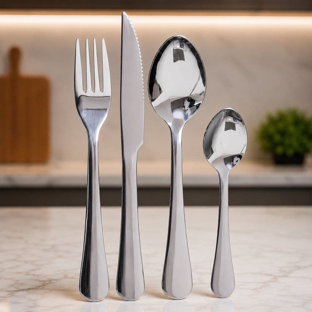 Faqueiro Inox 24 Peças Completo para 6 Pessoas Jogo de Talheres Resistente e Elegante 🍴✨