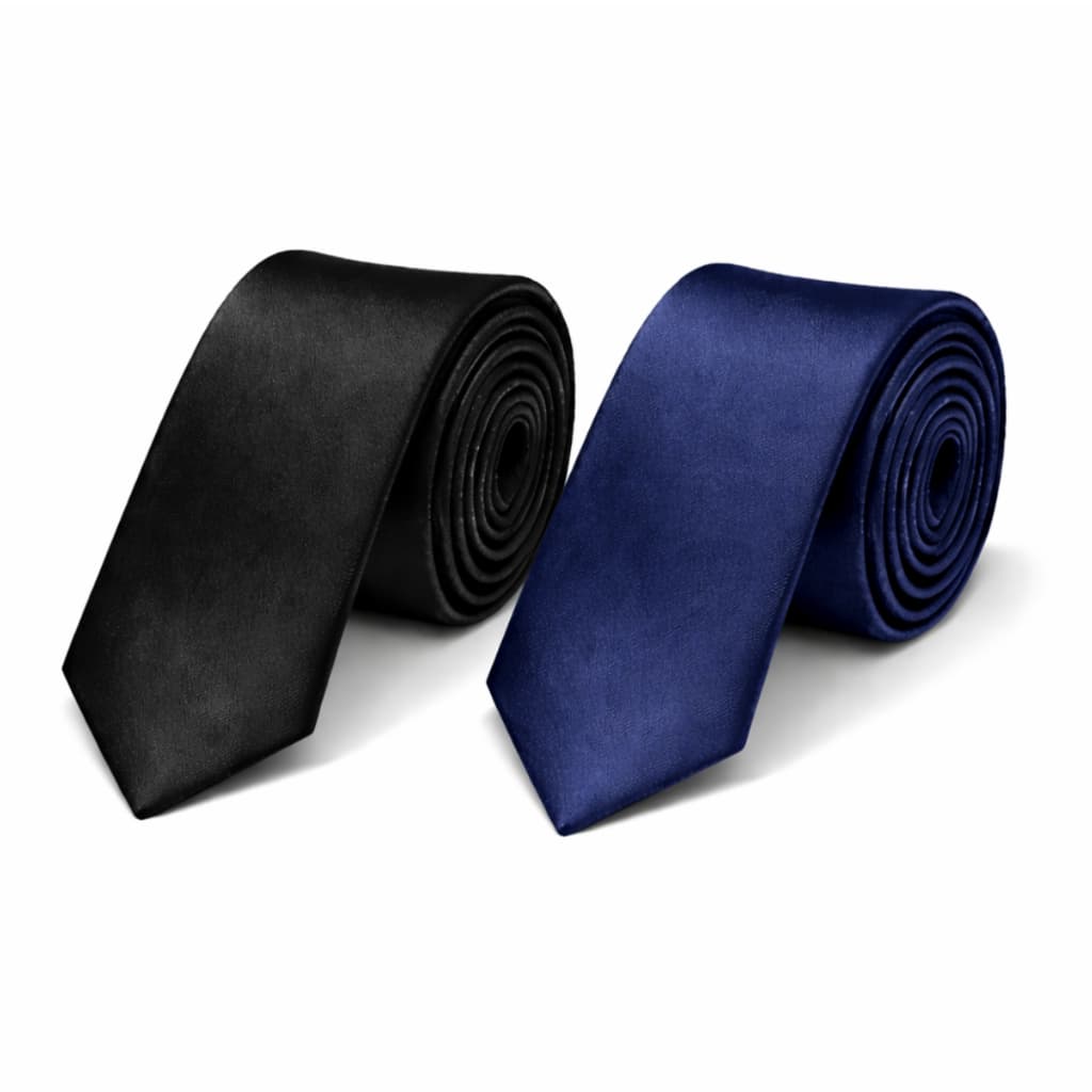 Kit 2 Gravatas Masculinas Social Premium Elegantes para Casamento Trabalho Festa