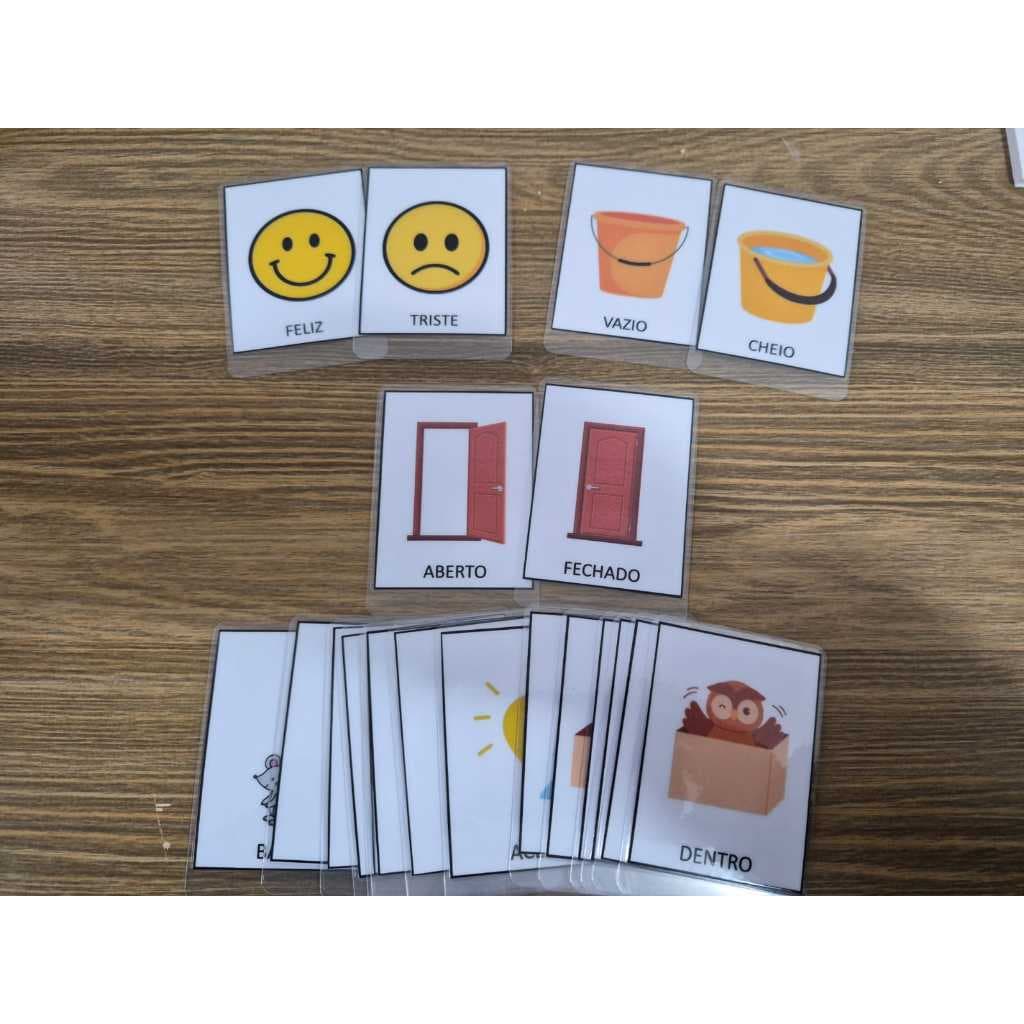 Jogo dos Opostos com 20 cartas
