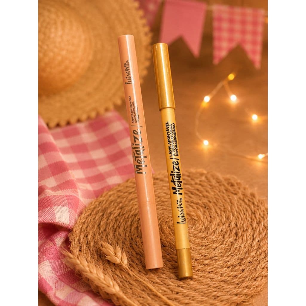 KIT PULA FOGUEIRA ( LAPIS BRONZE+ DELINEADOR PRATA VELHO LINHA METALIZE) LUISANCE