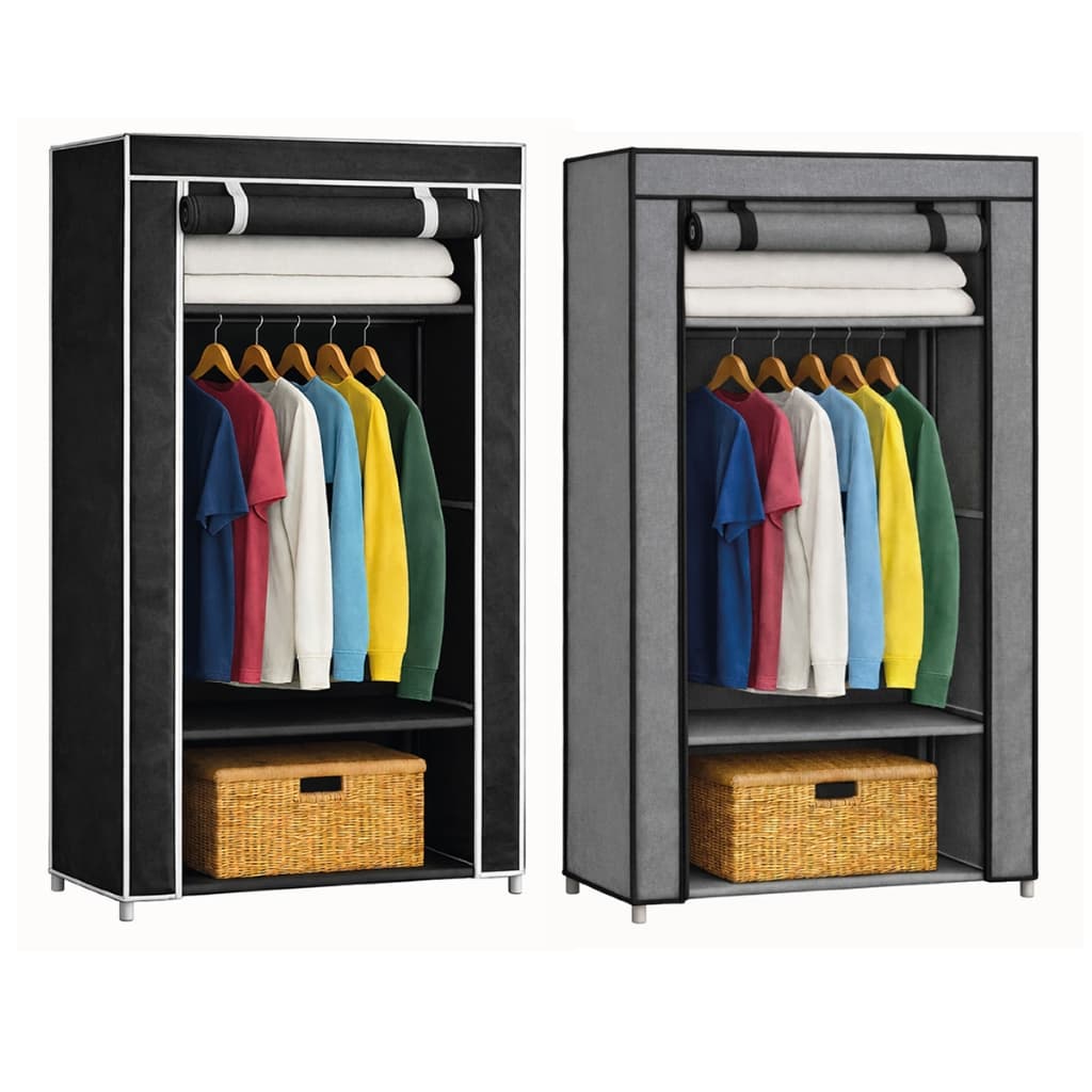 Guarda Roupa Dobrável Organizador De Roupas Portátil Multiuso Armário Organizador 3 Divisórias