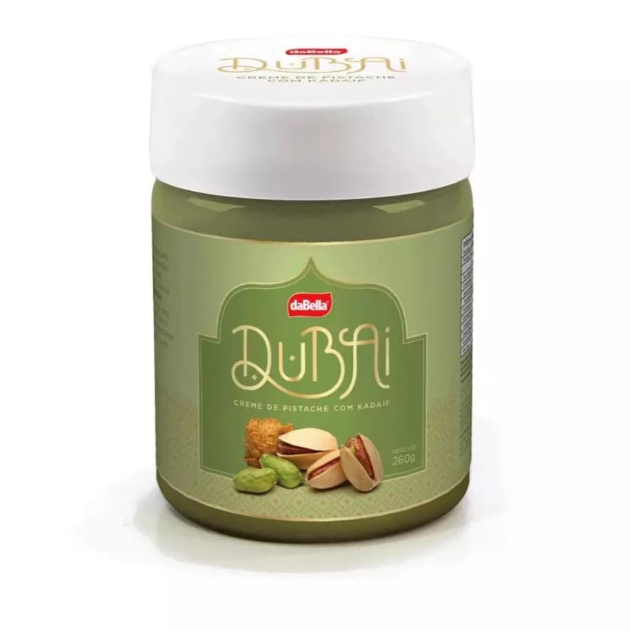 Pasta Saborizante Dubai 260g Creme de Pistache com Kadaif DaBella