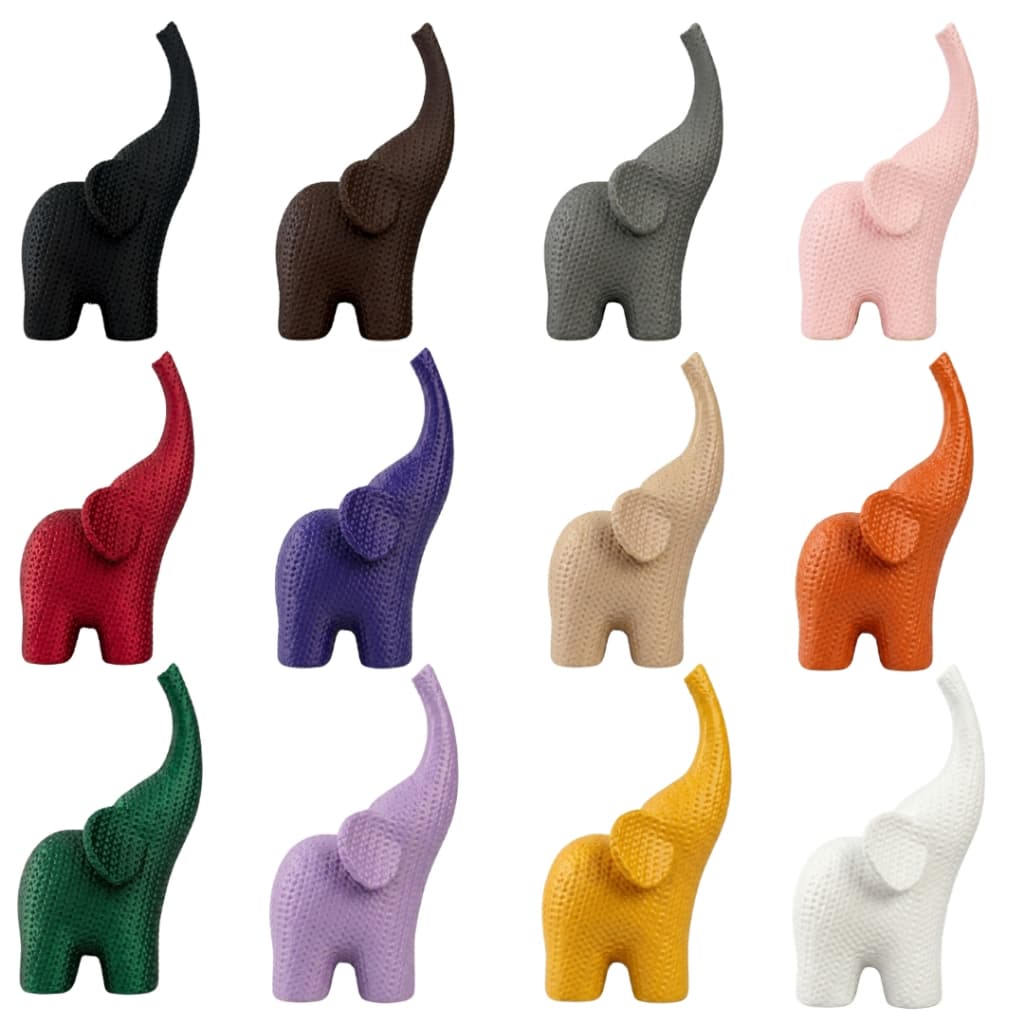 Elefante Decorativo Sala Crochê 3D Moderno Sorte Estátua Casa