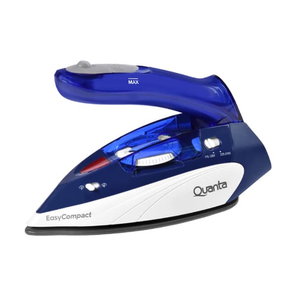 Ferro a Vapor Quanta Easy Compact QTFVV10 1100W Antiaderente Bivolt Azul Branco