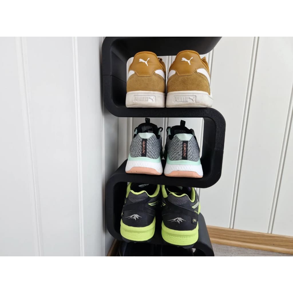 Sapateira Vertical Organizador De Sapatos Multiuso Prateleira Nicho Parede Quarto Entrada Modulável