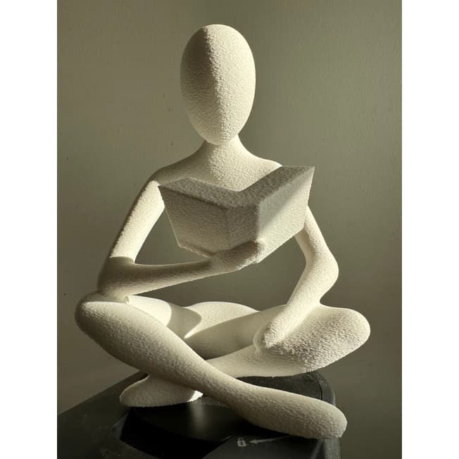 Escultura Minimalista Celestial Leitor – Decoração Moderna para Casa e Escritório -decoração sala
