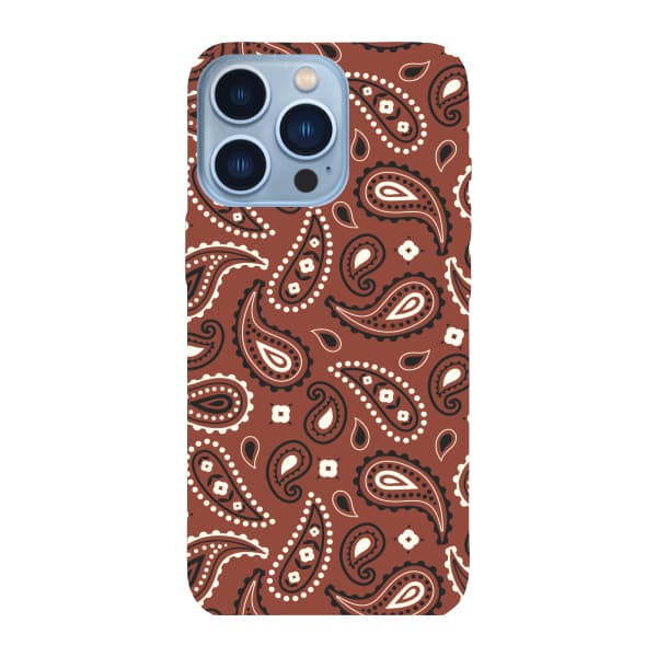 Capinha para iPhone 13 Pro Max Anti Impacto Fashion - BANDANA MARROM