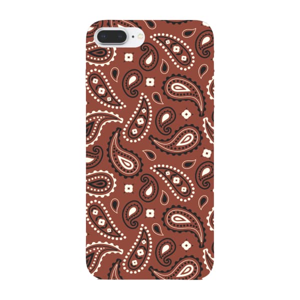 Capinha para iPhone 8 Plus Anti Impacto Fashion - BANDANA MARROM