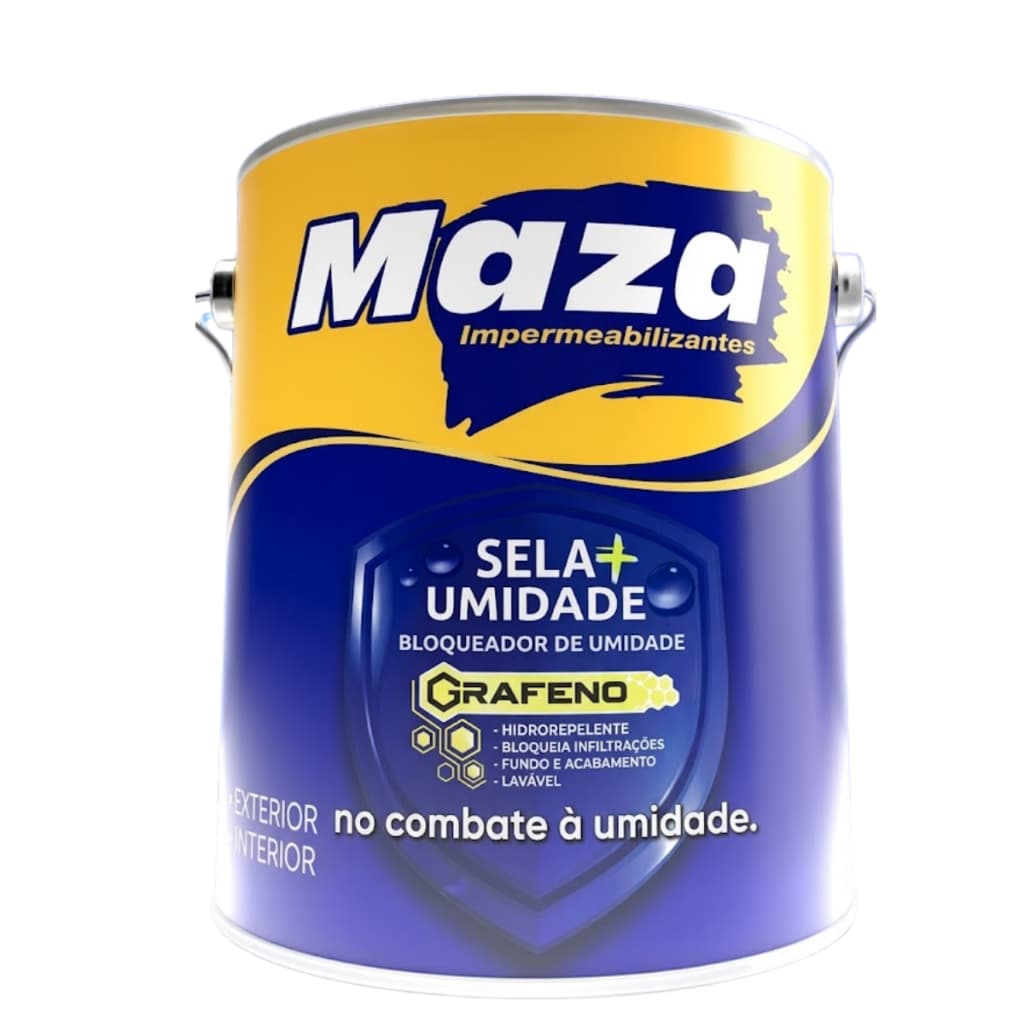 Maza Sela Umidade 3,2L Impermeabilizante Bloqueador de Infiltração e Mofo