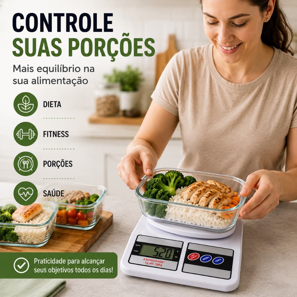 Balança Digital Cozinha 10kg Alta Precisão Função Tara