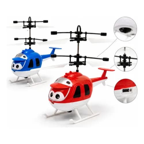Helicóptero Brinquedo Voador Sensor de Movimento Infantil Drone Interativo com Luz LED Indução Manual Controle por Gesto