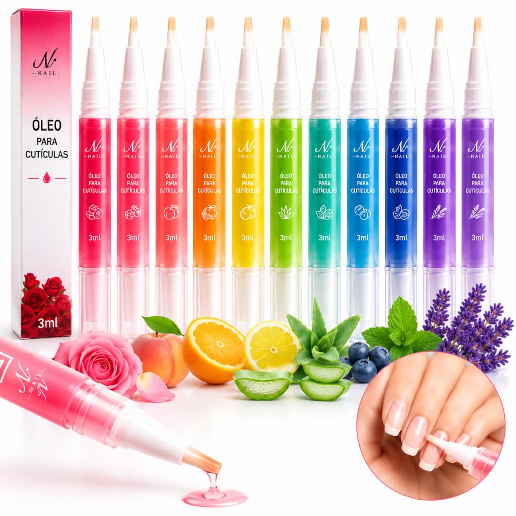 10 Canetas Óleo Para Cutículas Hidratante Nutritivo Cuidados Com Unhas