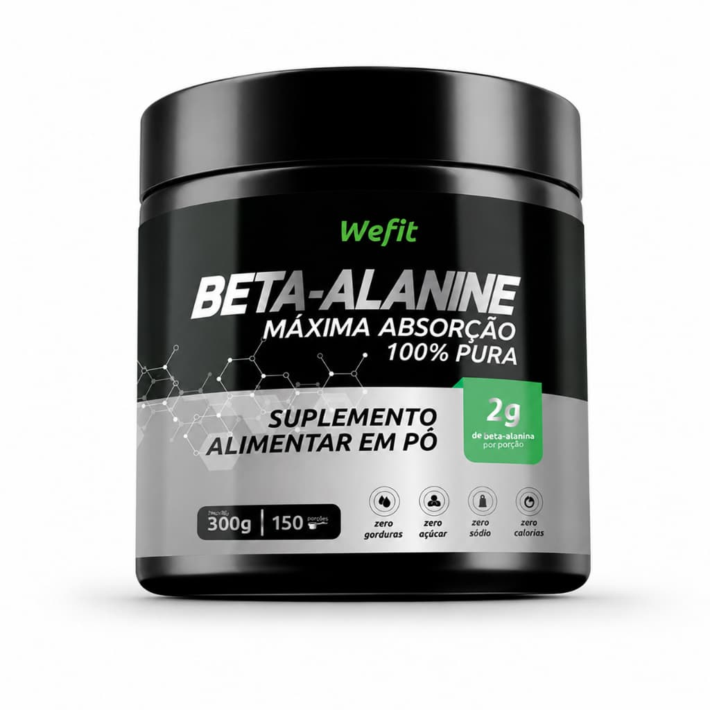 Beta Alanina Pura 300g Sem Sabor Wefit