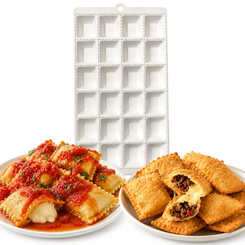 Forma Para Ravioli e Mini Pastel Faz 24 Recheado