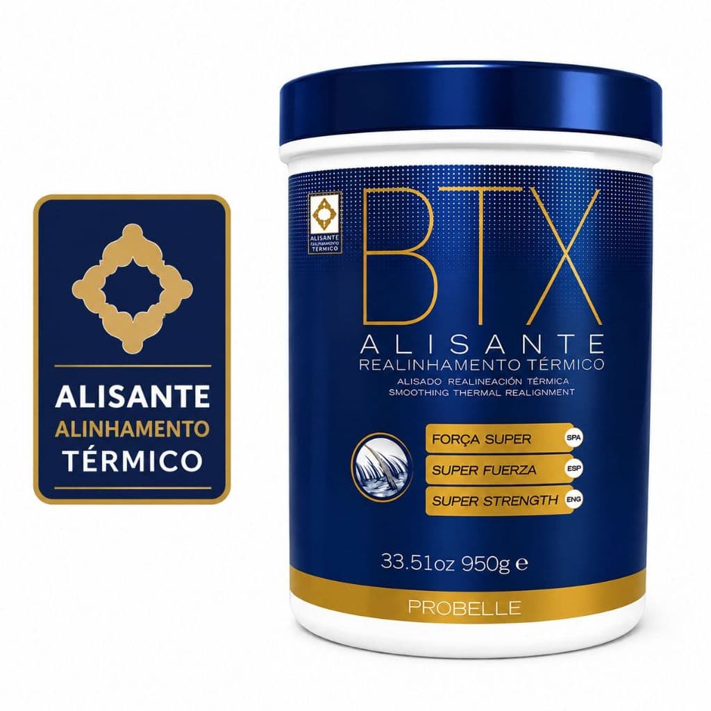 BTX Mega Botox Capilar Força Super Probelle 950g Redução De Volume