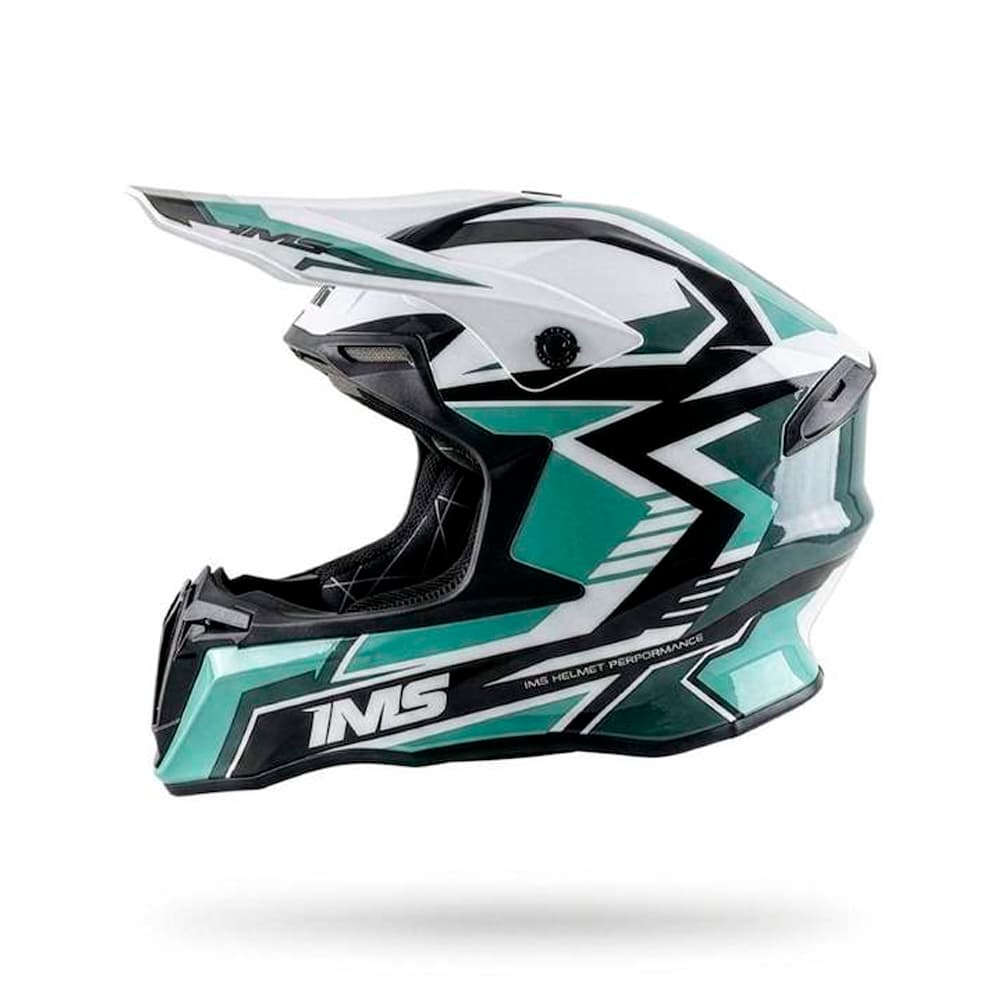 Capacete IMS Revo Edge Preto Cinza e Branco 2027 para Motocros e Trilha