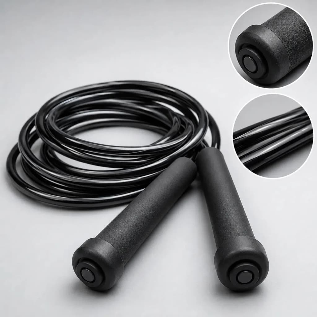 Corda De Pular Jump Rope 3 Metros Treino Exercícios De Pvc