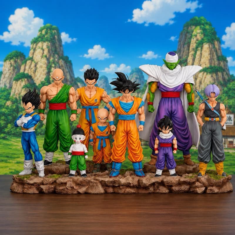 Diversos Actiona Figures Dragon Ball Z Goku Vegta Gohan Trunks Yancha Banpresto Promoção
