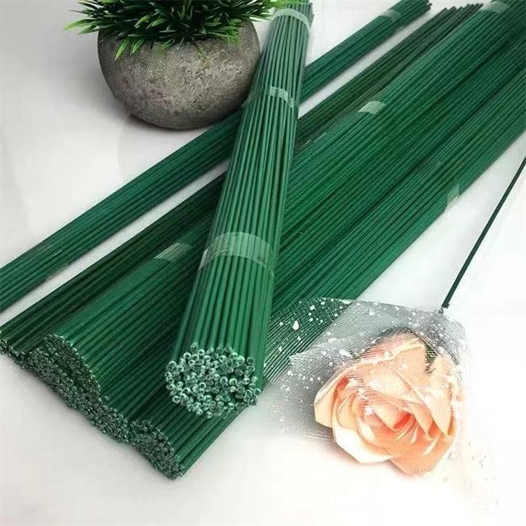 10-120 Pcs Arame Plastificado para Flor Artificial – Tutor de Arranjo 40cm