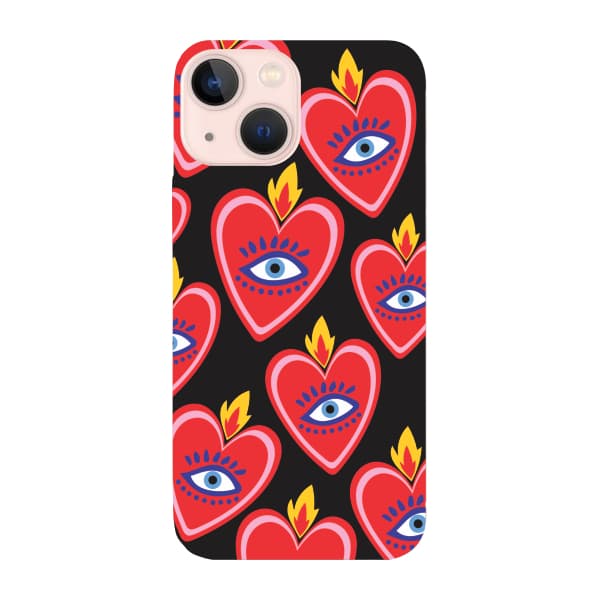 Capinha para iPhone 13 Mini Anti Impacto Fashion - SACRED HEART PATTERN