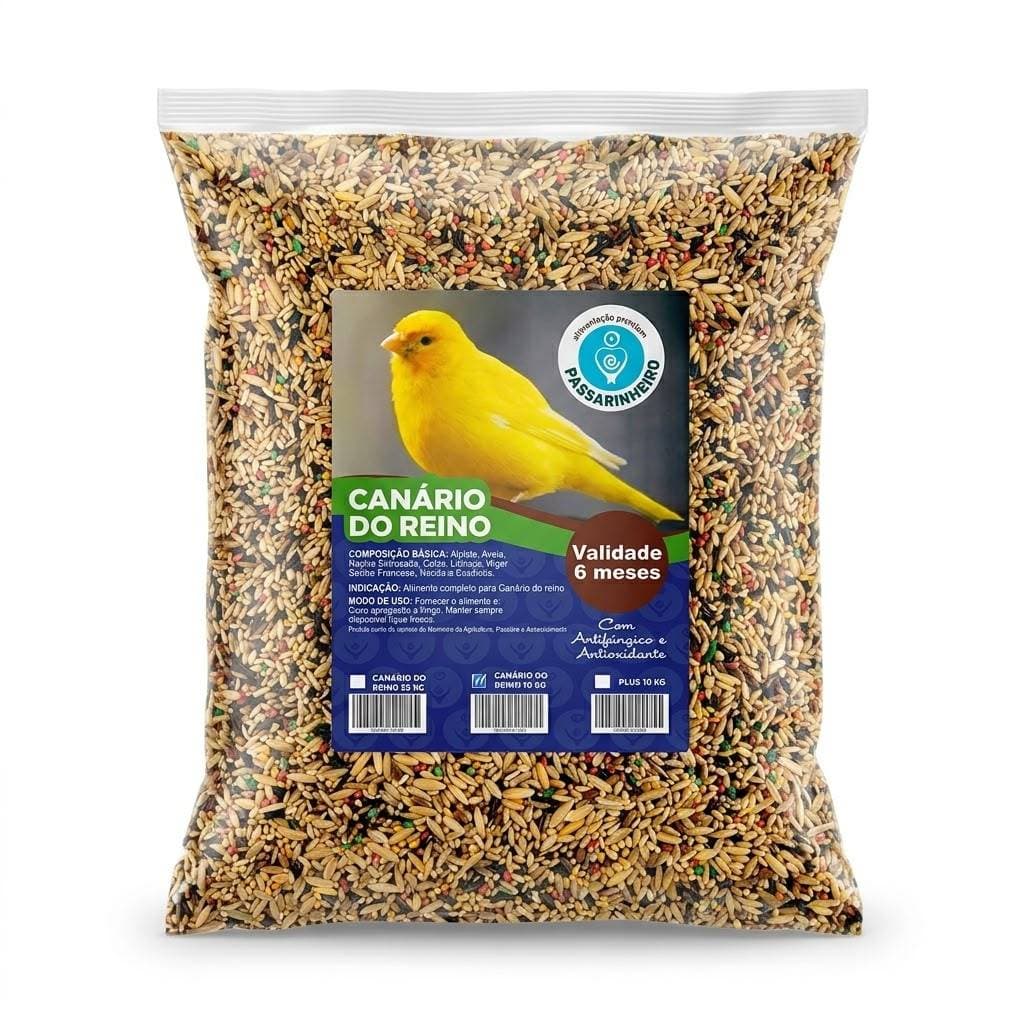 Mistura Para Canário A Granel Ração Premium Para Pássaros Canário Belga Completa Natural
