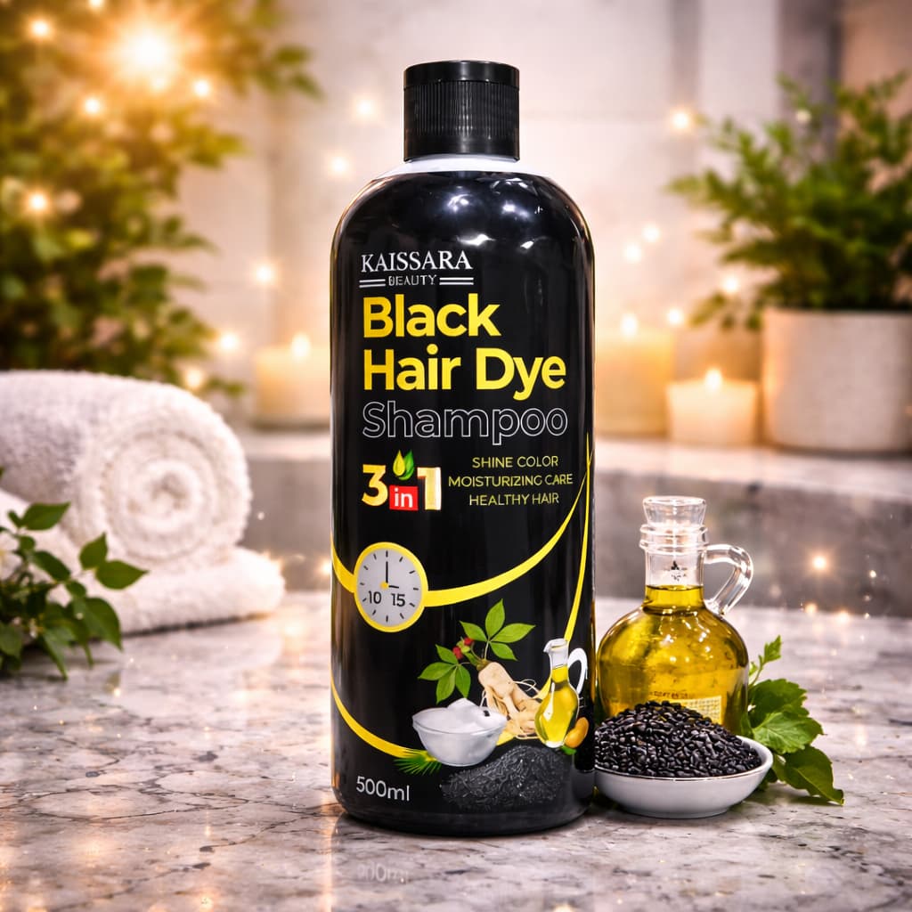 Shampoo Tonalizante Preto Grande 500 Ml Kaissara - Tintura - Preta Para Cabelos