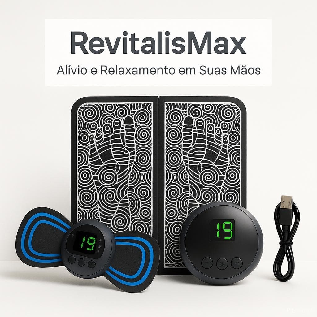 KIT MASSAGEM - Tapete e Massageador Elétrico - Dor nos Pés e Musculares