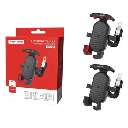 Suporte para Celular de Moto MTG-109 Universal com Fixação Segura e Ajustável